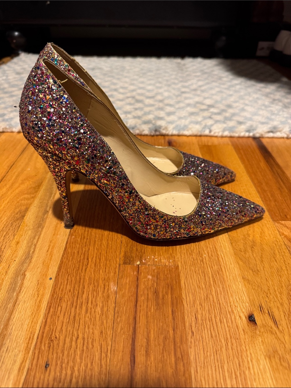 kate spade Multicolor Glitter Pointed-Toe Stiletto Pumps